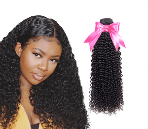 Mongolian Remy Kinky Curly Hair Weave Bundles