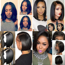 Load image into Gallery viewer, Human Brazilian Hair Bob Lace Front Wigs 8&quot; - 16&quot;